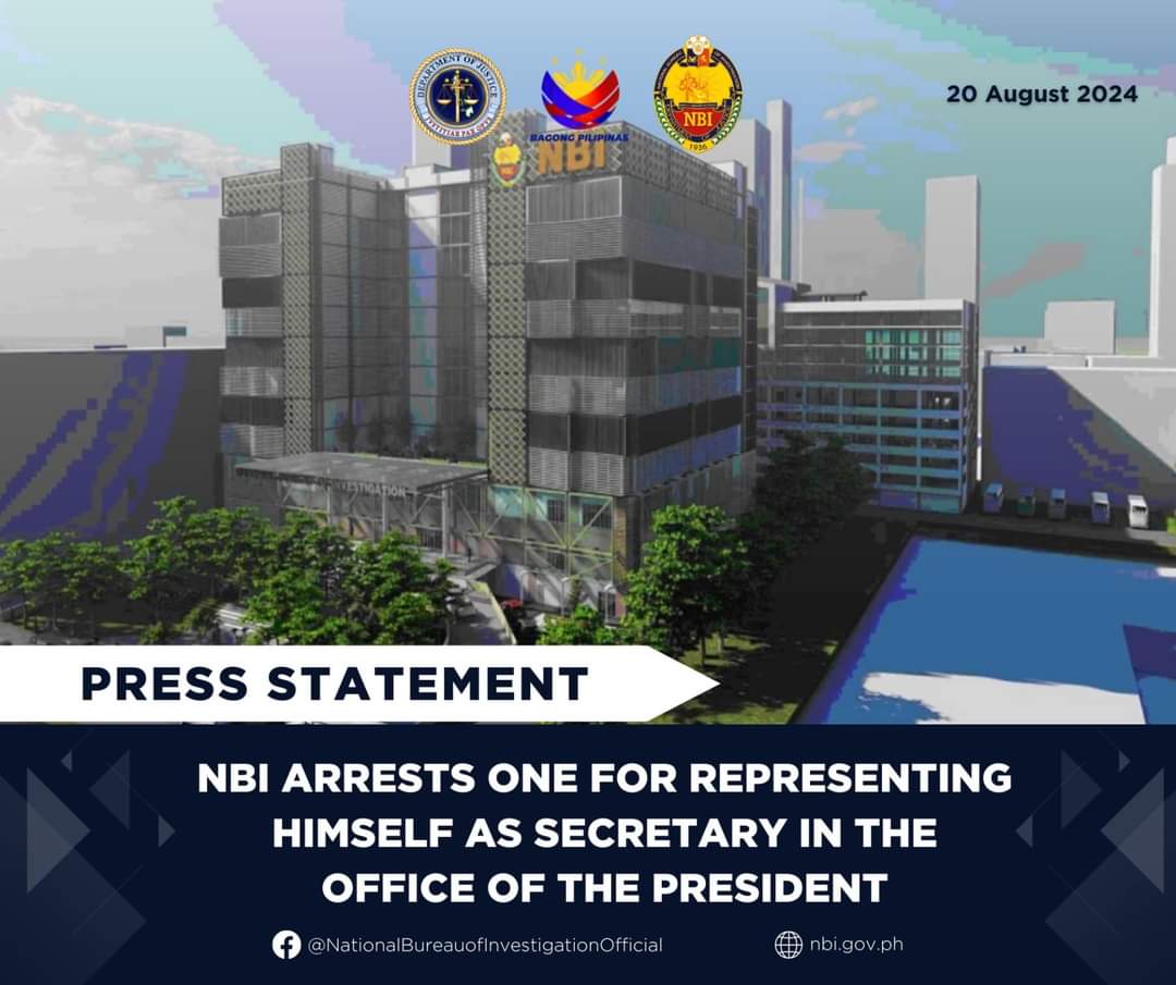 NBI Arrests Man for Impersonating Presidential Secretary